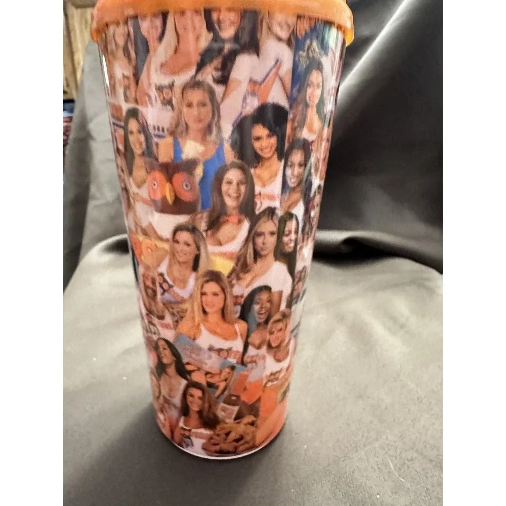Hooters X Pepsi 40 year anniversary plastic sturdy tumbler‎ + Lid